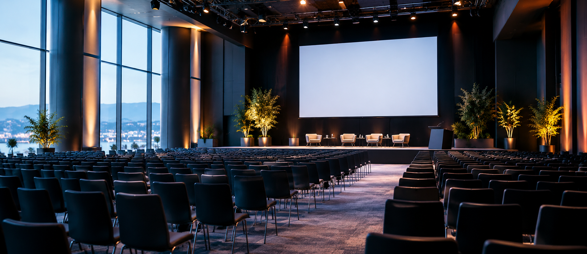 Équipements techniques d'une salle de séminaire